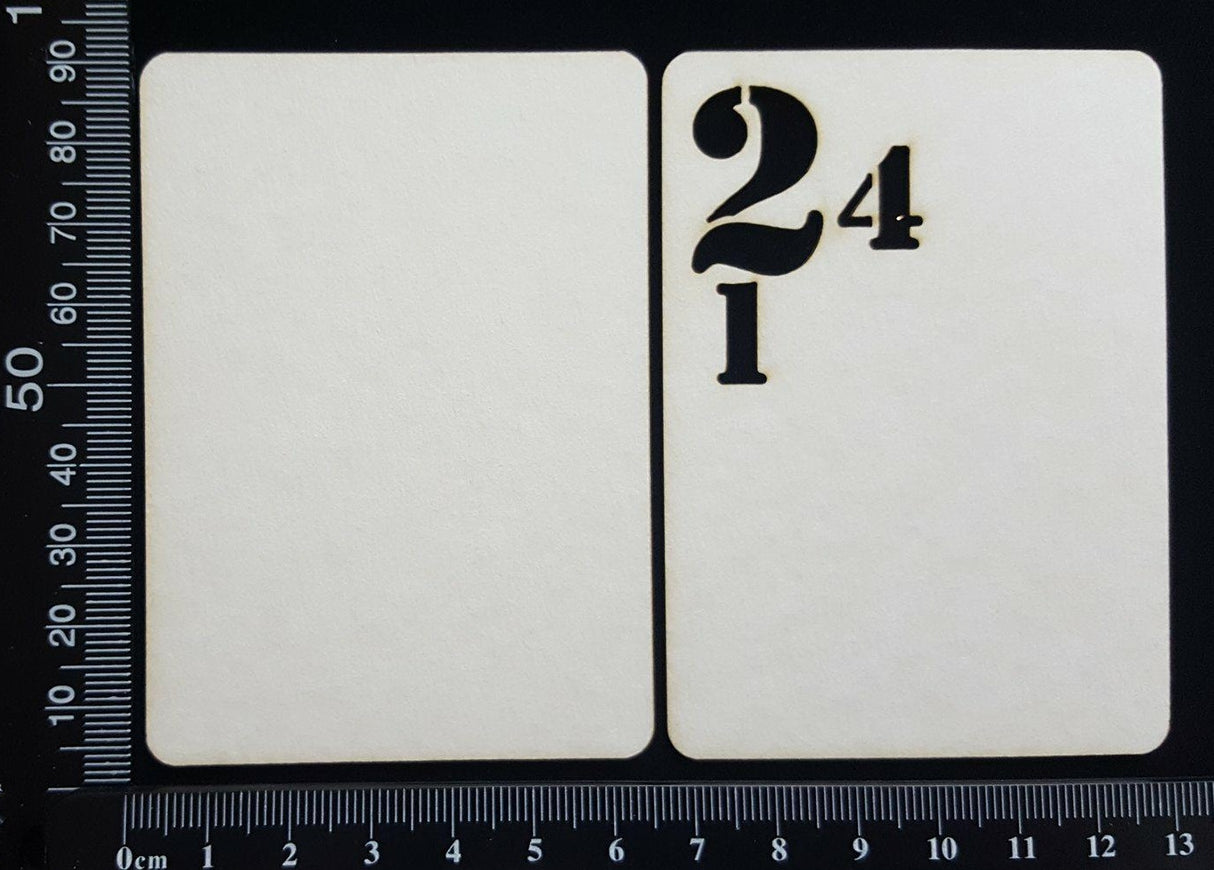 Number ATC - D - Layering Set - White Chipboard