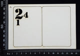 Number ATC - D - Layering Set - White Chipboard
