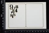 Number ATC - F - Layering Set - White Chipboard