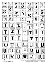 Numbers & Letters - Set One - DI-10182 - Digital Download