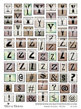 Numbers & Letters - Set One - DI-10182 - Digital Download