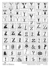 Numbers & Letters - Set One - DI-10182 - Digital Download