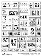 Numbers & Letters - Set One - DI-10182 - Digital Download