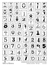 Numbers & Letters - Set One - DI-10182 - Digital Download