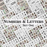 Numbers & Letters - Set One - DI-10182 - Digital Download