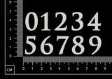 Numbers - BA - Small - White Chipboard