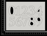 Numbers - BC - Large - White Chipboard