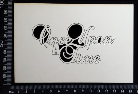 Once upon a time - Small - White Chipboard