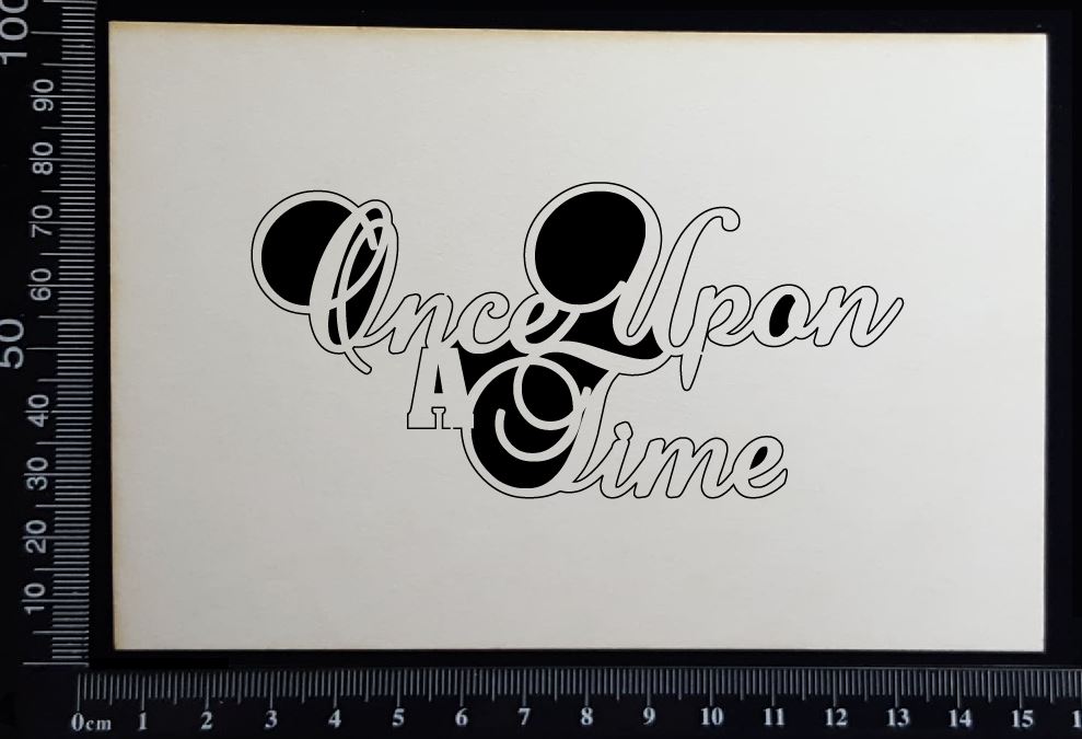 Once upon a time - Small - White Chipboard