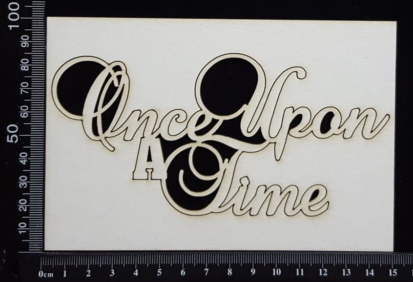 Once Upon A Time - Large - White Chipboard