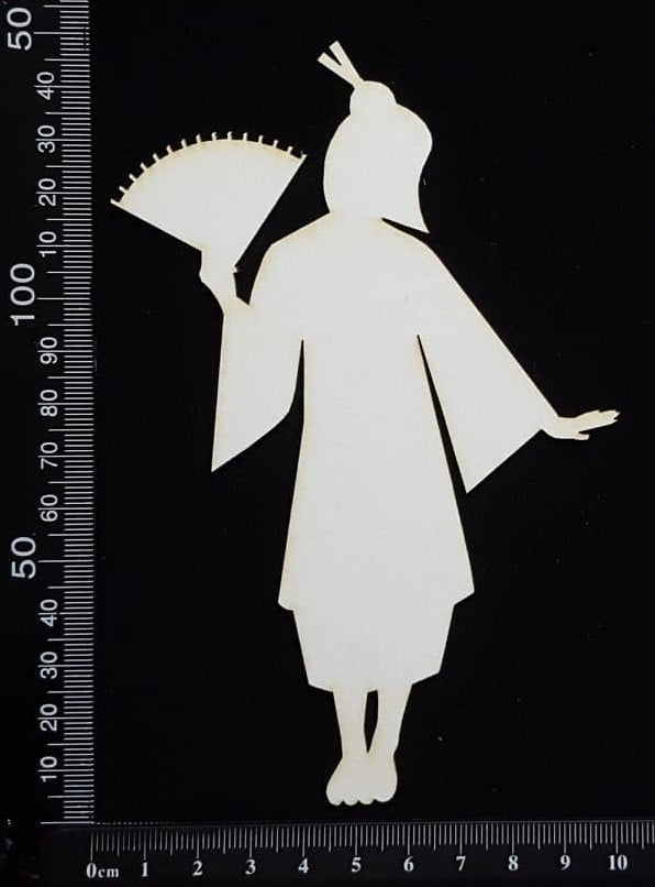 Oriental Lady - A - Large - White Chipboard