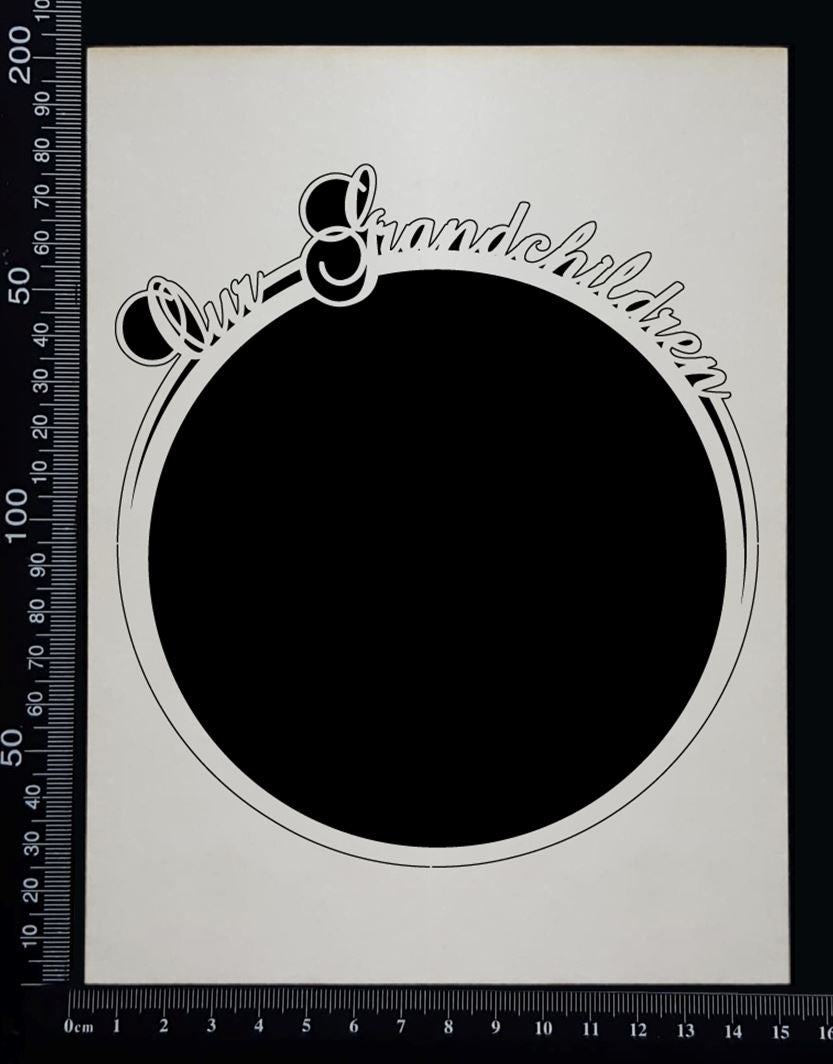 Our Grandchildren Frame - White Chipboard