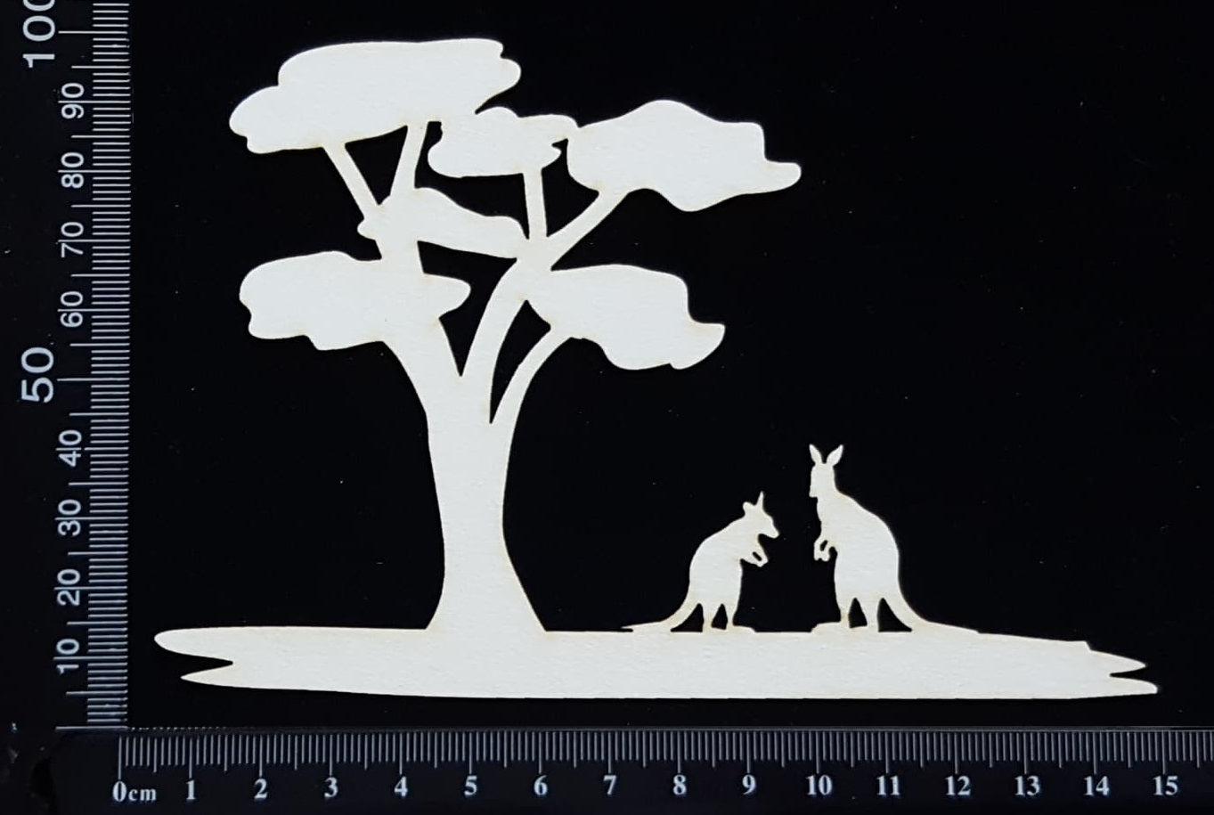 Outback View - A - White Chipboard