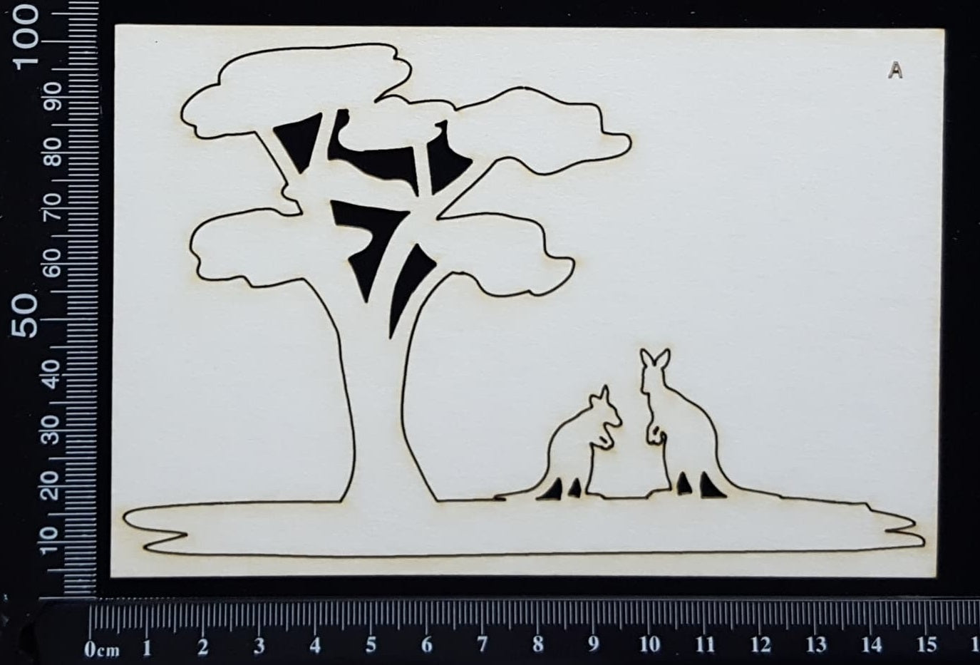 Outback View - A - White Chipboard