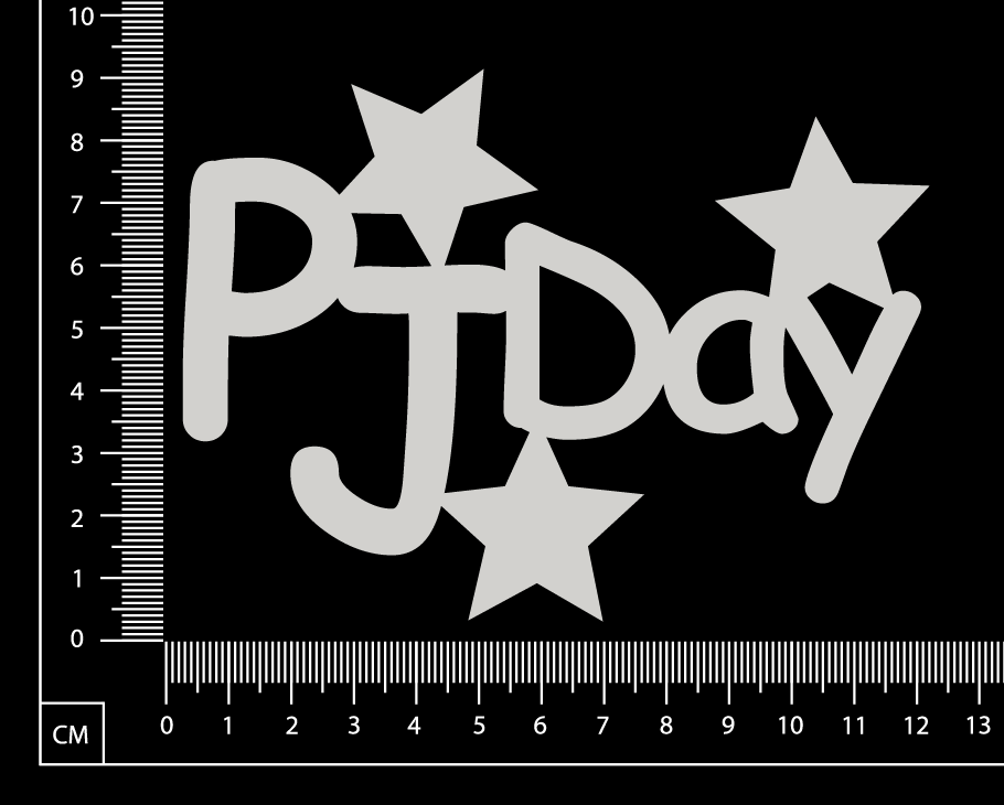 PJ Day - B - White Chipboard