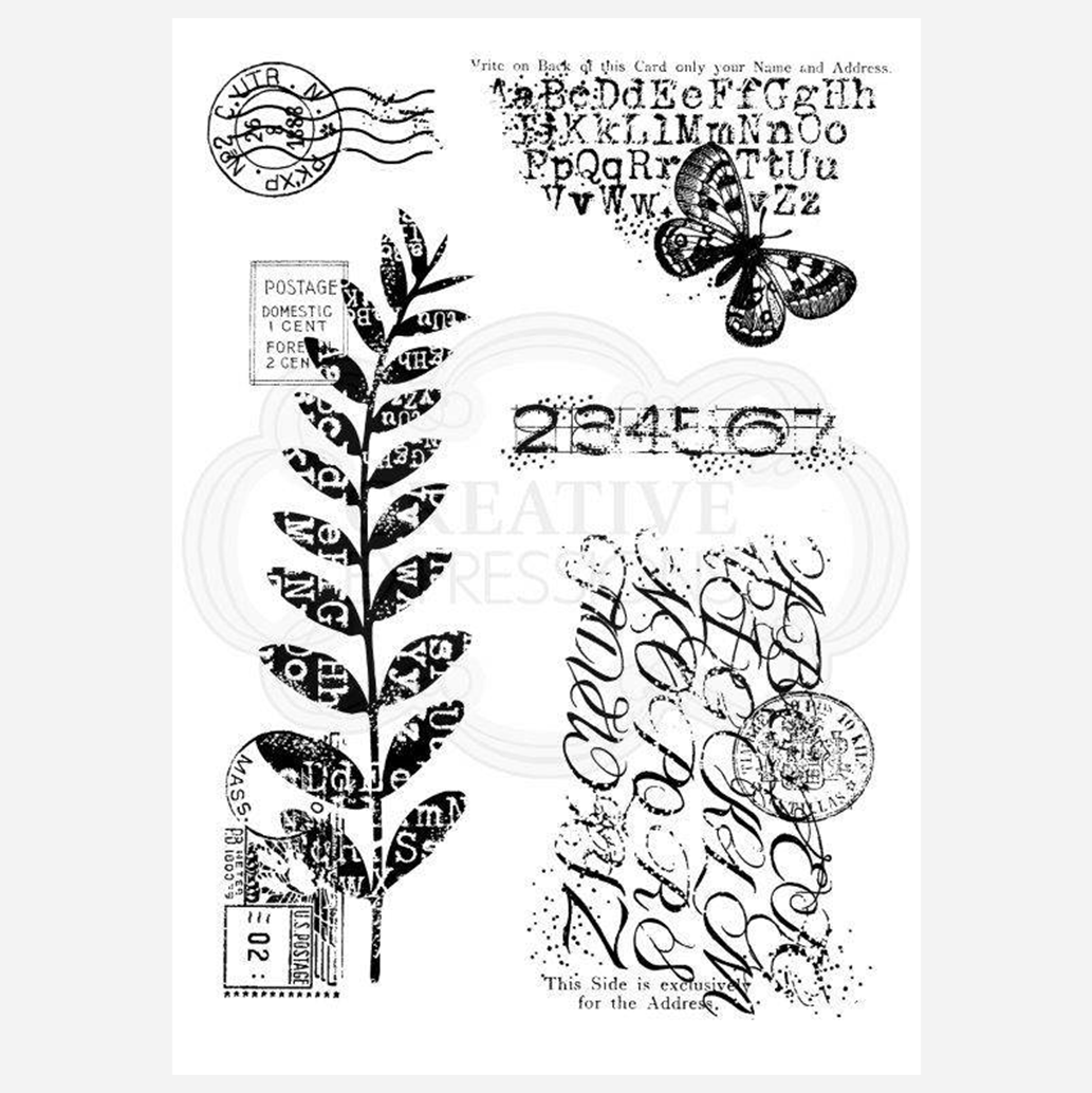 Woodware Clear Singles Postal Mix Stamp Set