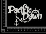 Pacific Dawn - White Chipboard