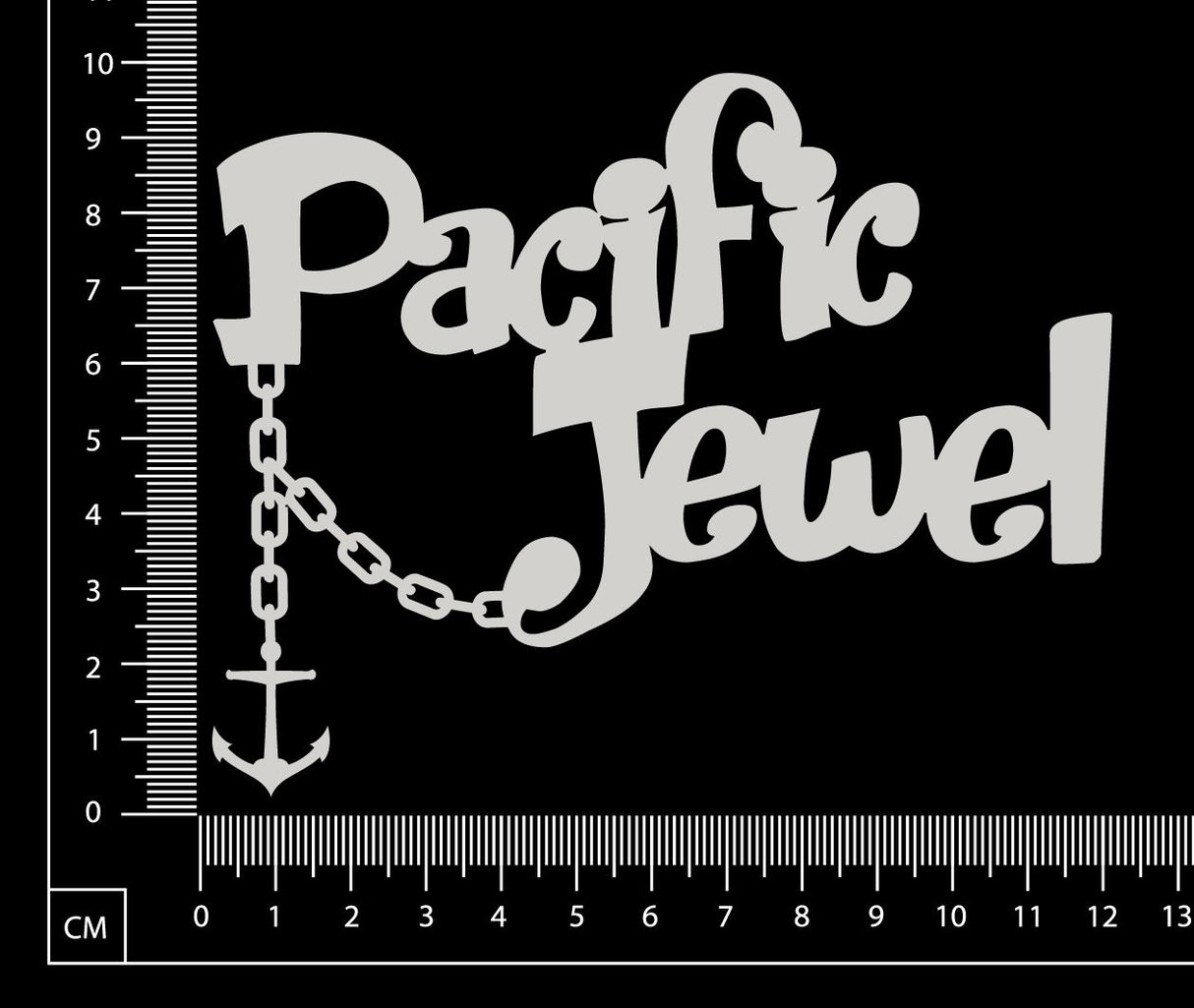Pacific Jewel - White Chipboard