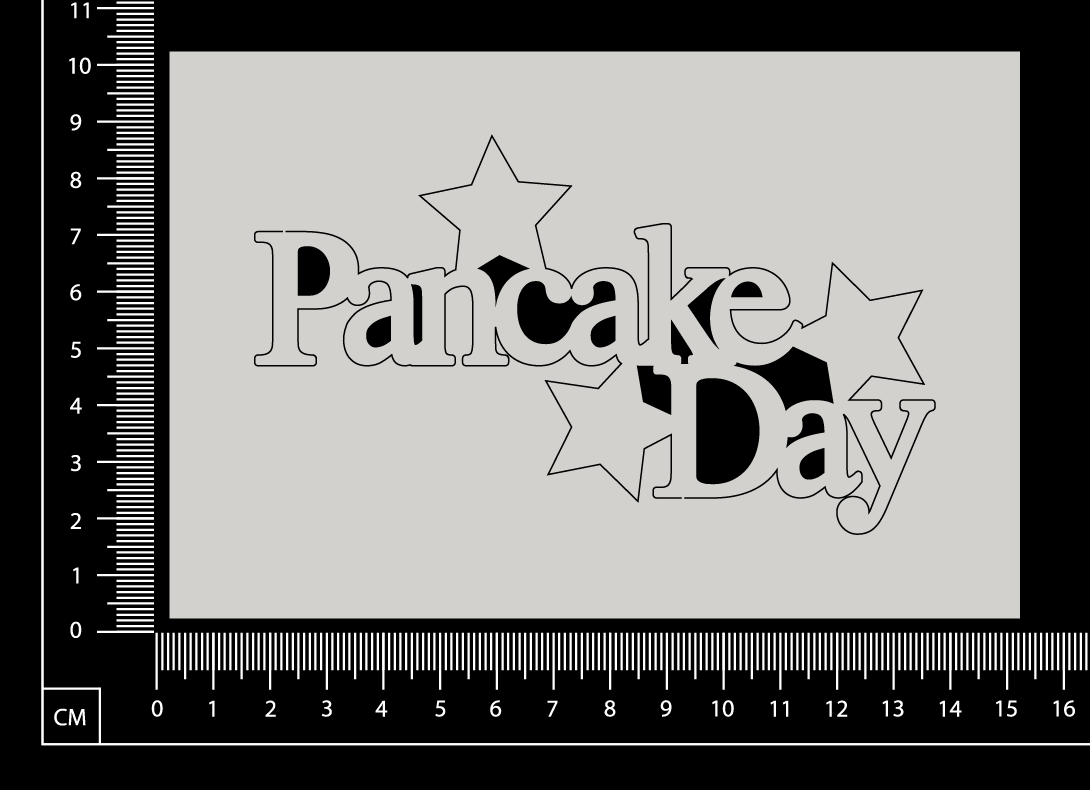 Pancake Day - A - White Chipboard