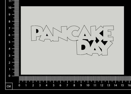 Pancake Day - B - White Chipboard