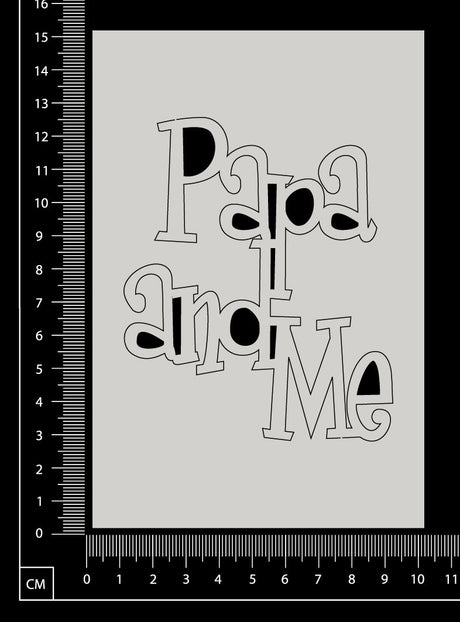 Papa and Me - White Chipboard