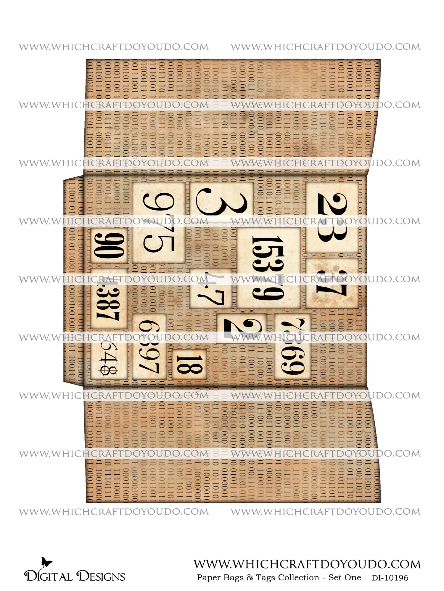 Paper Bags & Tags Collection - Set One - DI-10196 - Digital Download