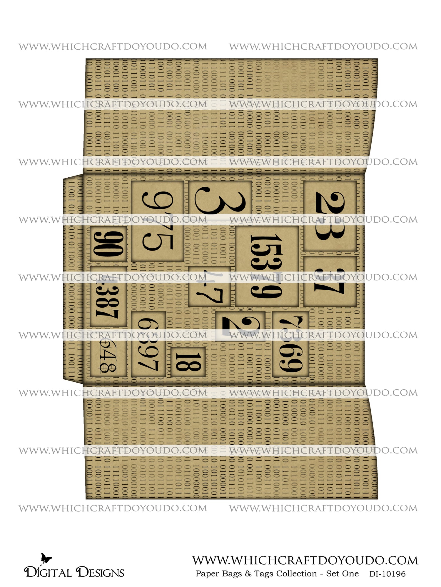 Paper Bags & Tags Collection - Set One - DI-10196 - Digital Download
