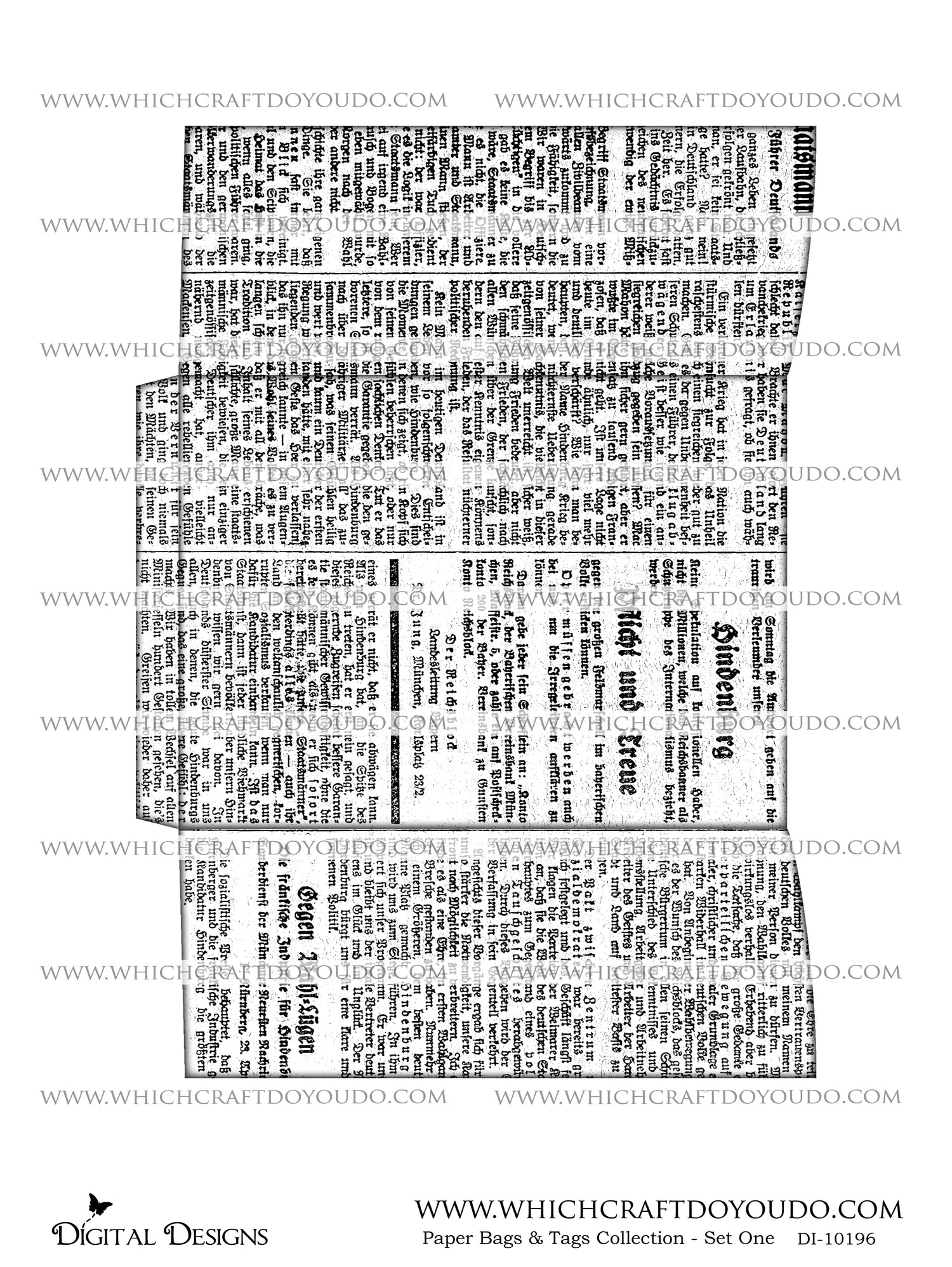 Paper Bags & Tags Collection - Set One - DI-10196 - Digital Download