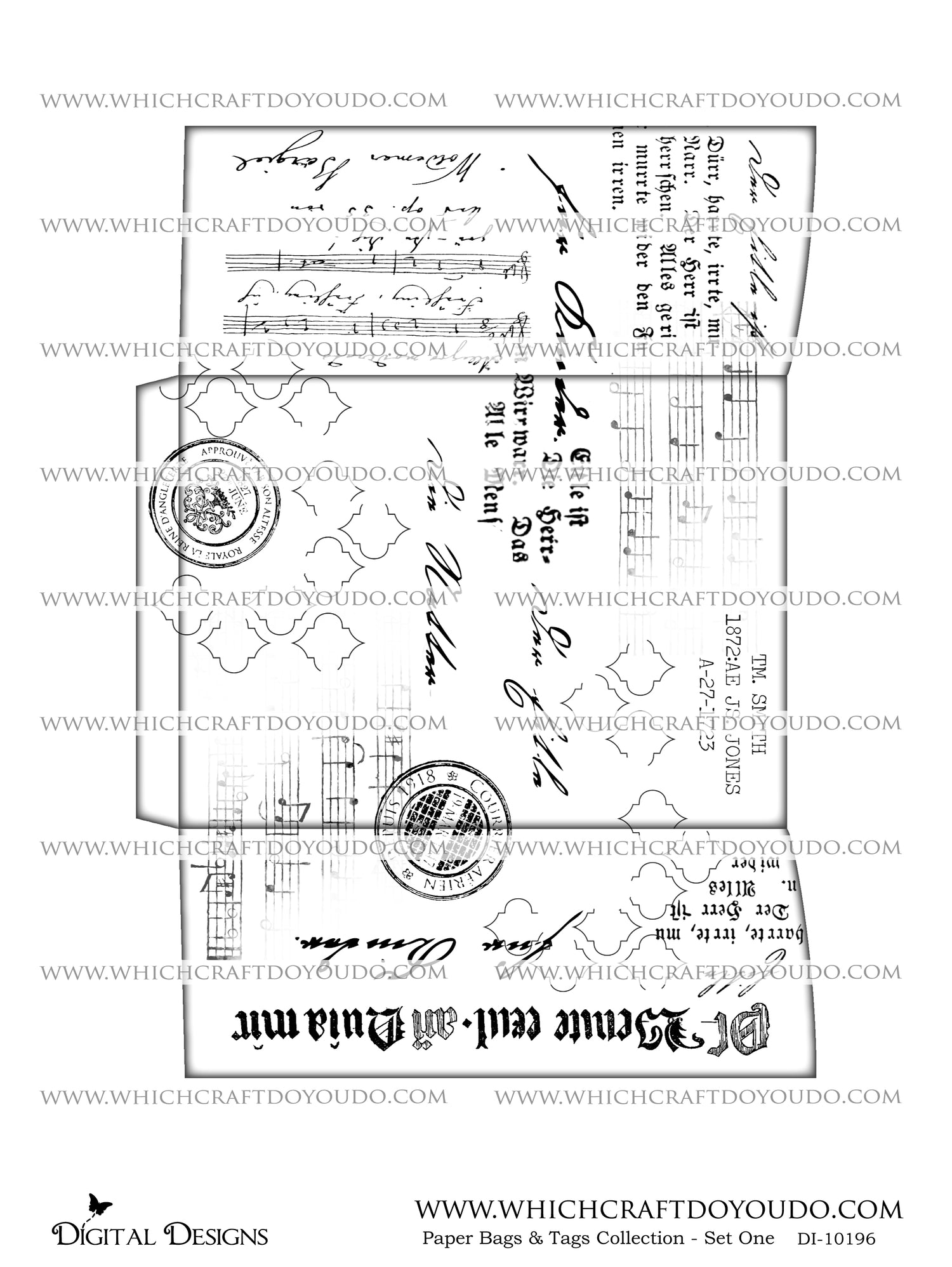 Paper Bags & Tags Collection - Set One - DI-10196 - Digital Download