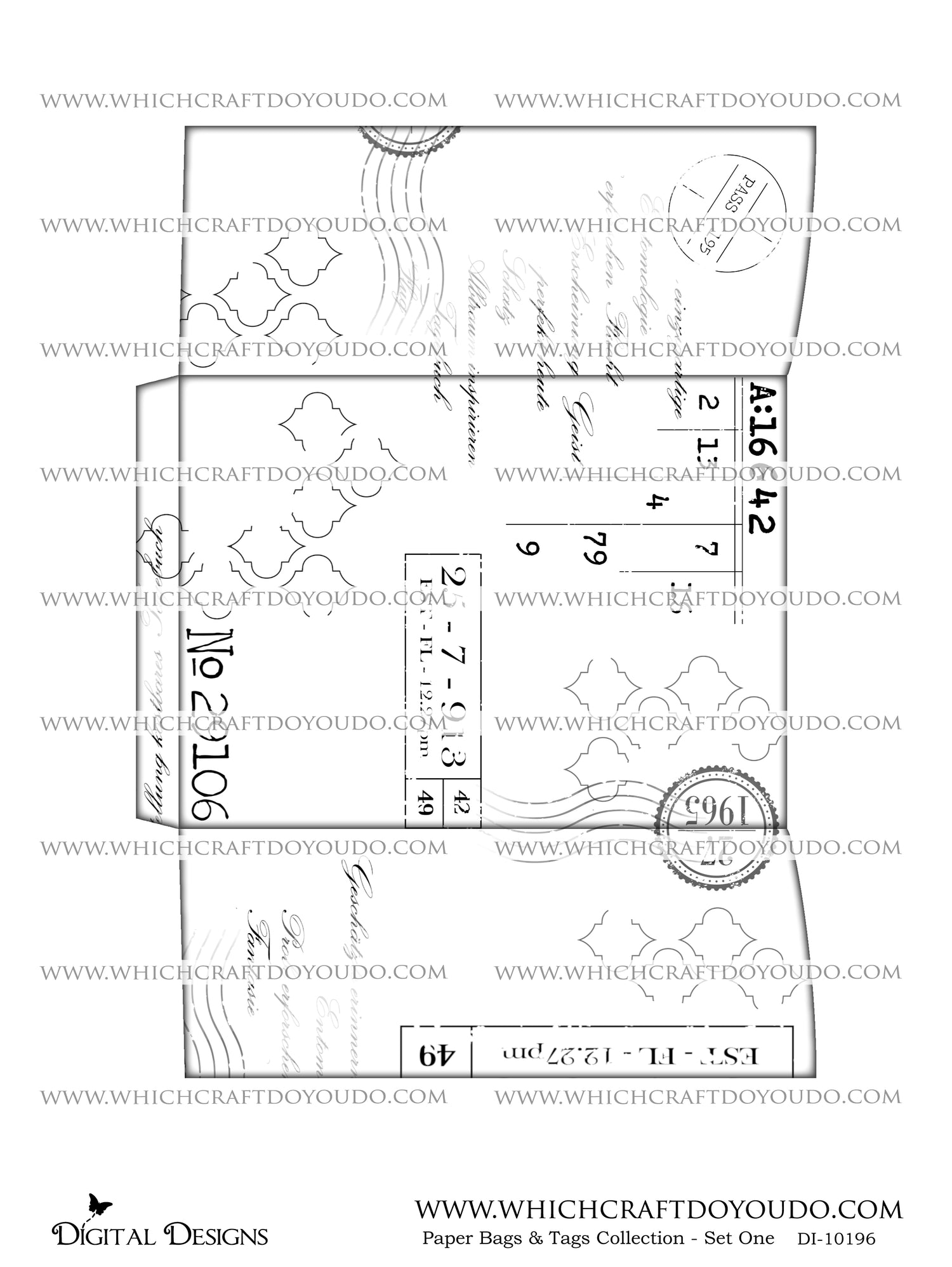 Paper Bags & Tags Collection - Set One - DI-10196 - Digital Download