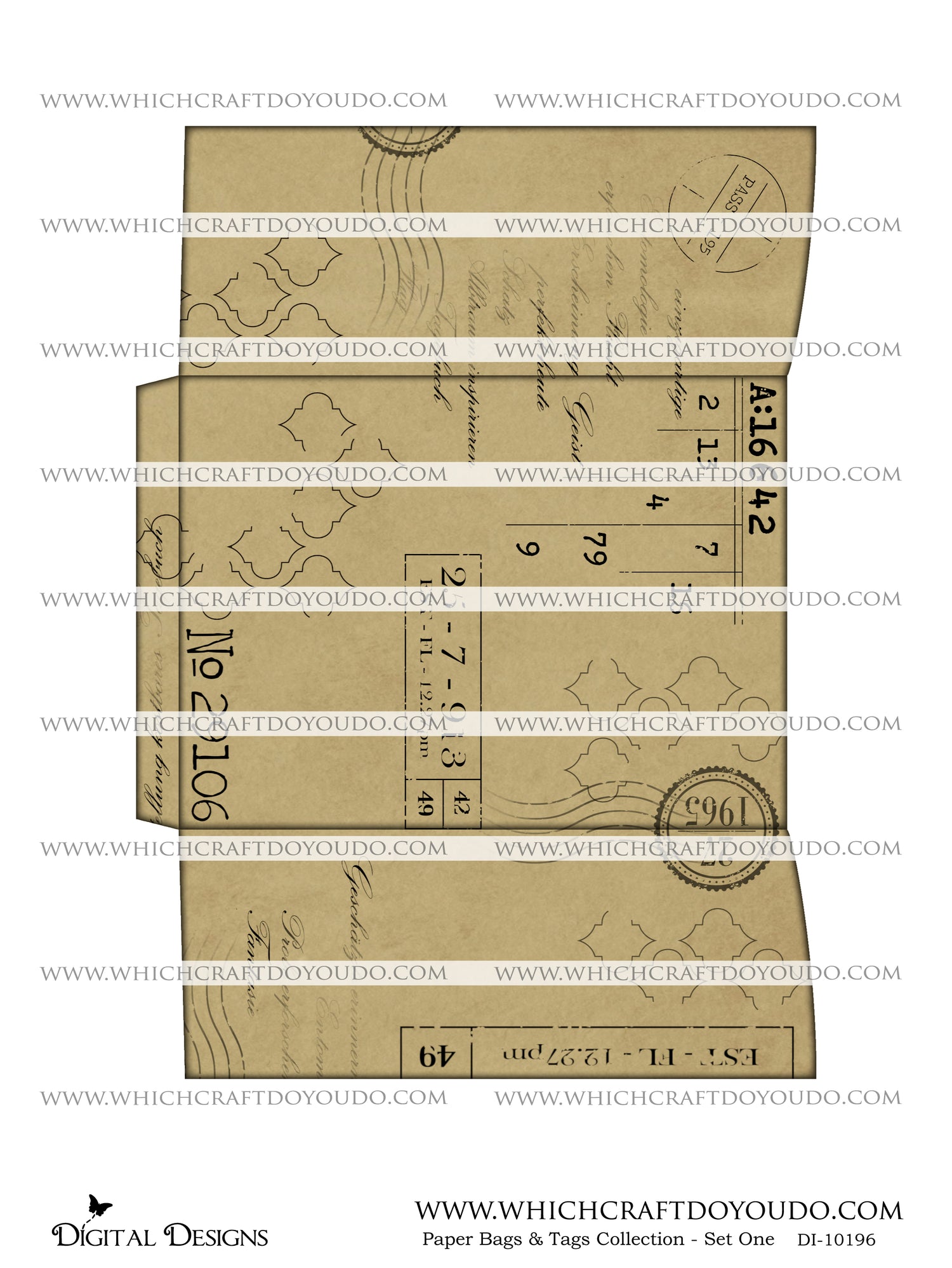 Paper Bags & Tags Collection - Set One - DI-10196 - Digital Download