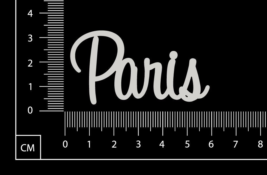 Paris - B - White Chipboard