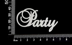 Elegant Word - Party - White Chipboard
