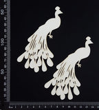 Peacocks Set - A - White Chipboard