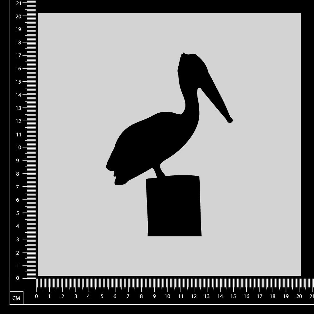 Pelican - A - Stencil - 200mm x 200mm