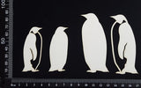 Penguin Set - A - Layering Set - White Chipboard