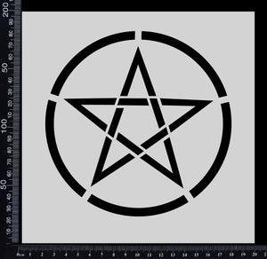 Pentagram - Stencil - 200mm x 200mm
