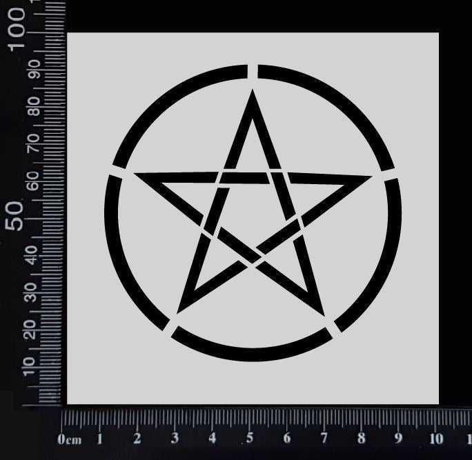 Pentagram - Stencil - 100mm x 100mm