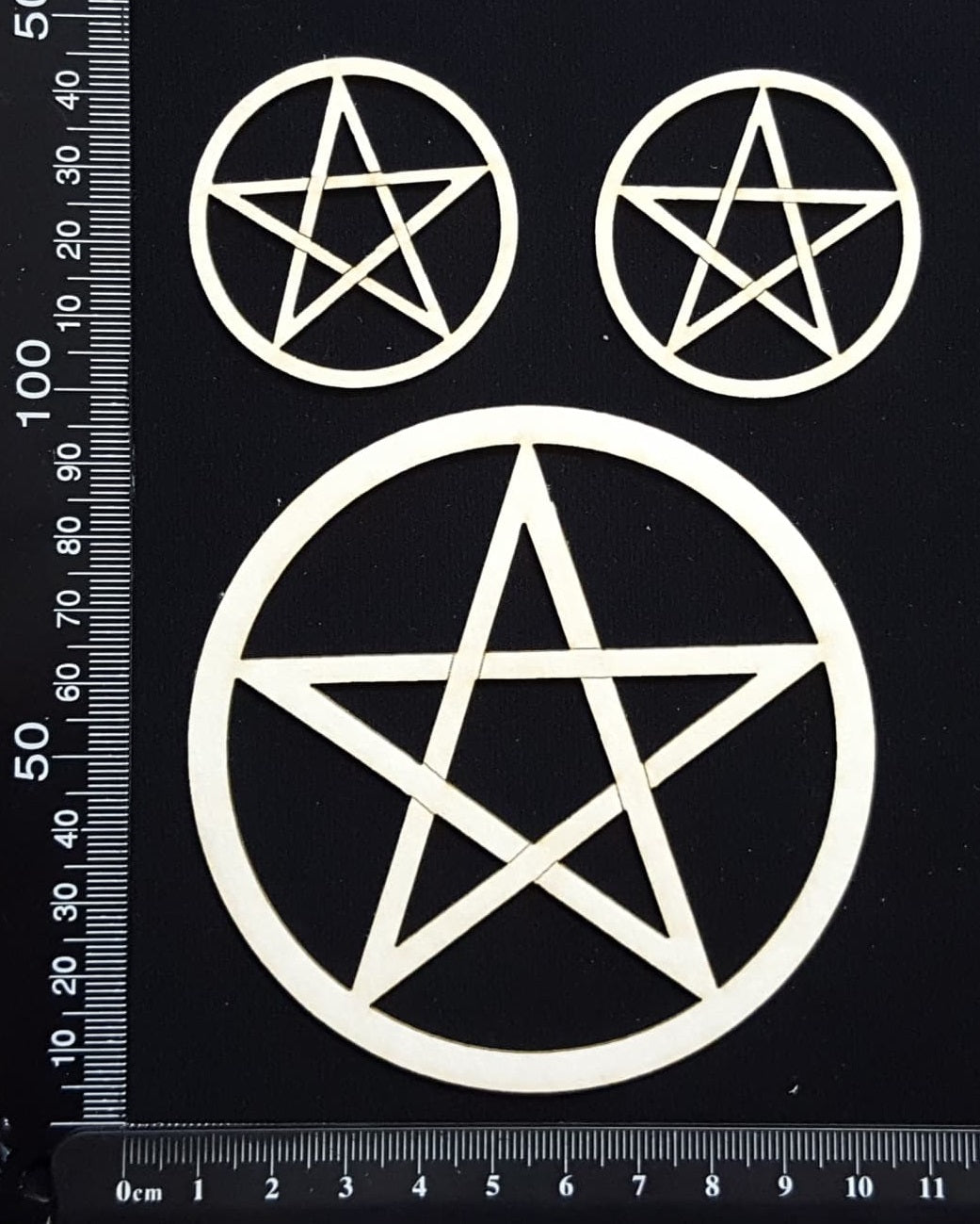 Pentagram Set - White Chipboard