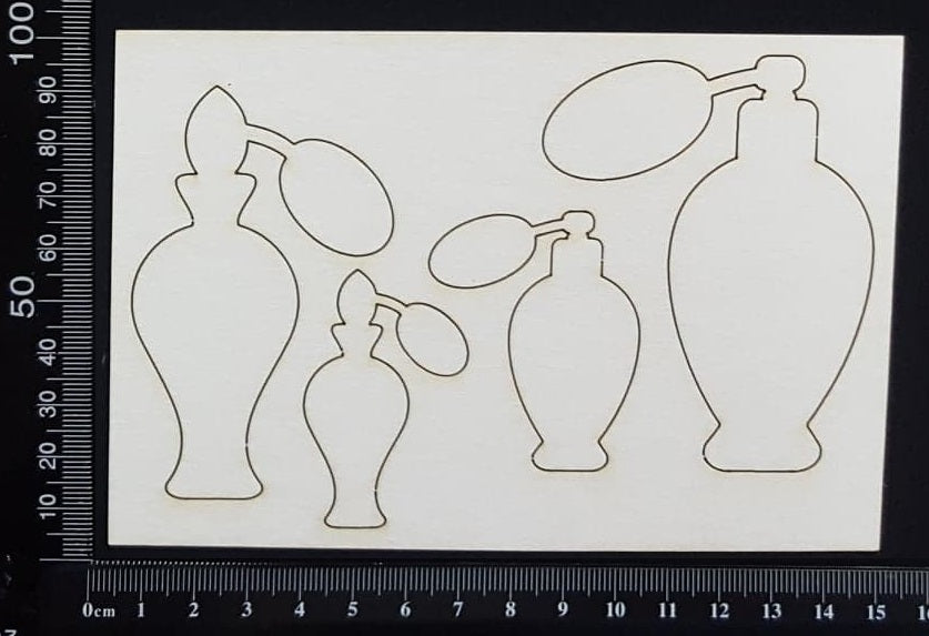 Perfume Bottles - White Chipboard