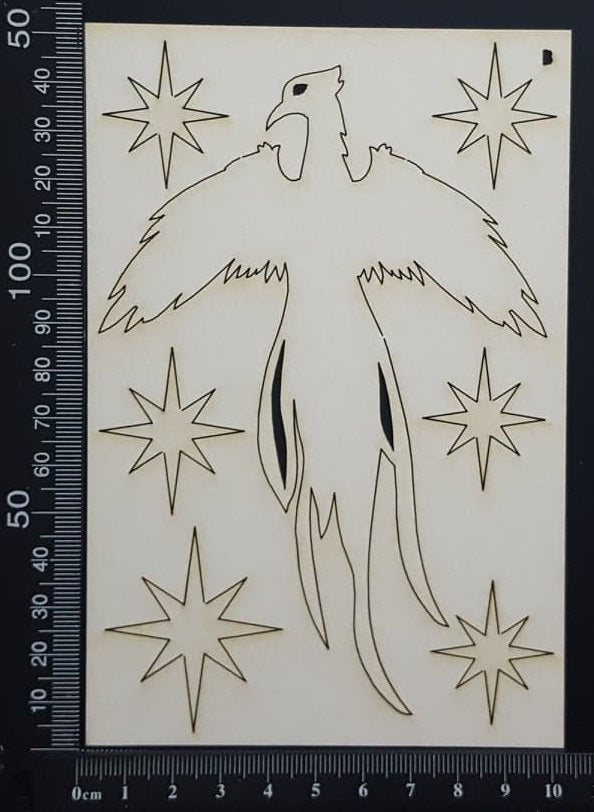 Phoenix Set - B - White Chipboard
