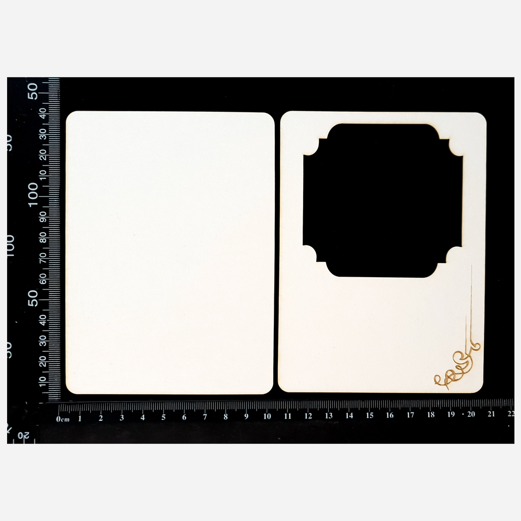 Photo Frame - D - White Chipboard