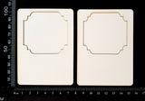 Photo Frame Set - B - White Chipboard