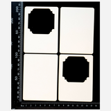 Photo Frame Set - B - White Chipboard