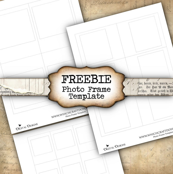 FREEBIE - Photo Frame Template - DI-10170 - Digital Download