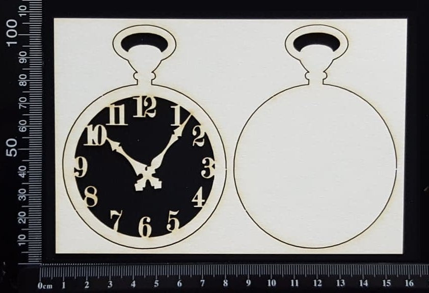 Pocket Watch - White Chipboard