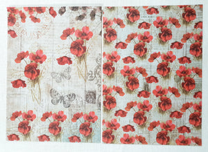 Red A4 Sheet, Poppy Red, Paper