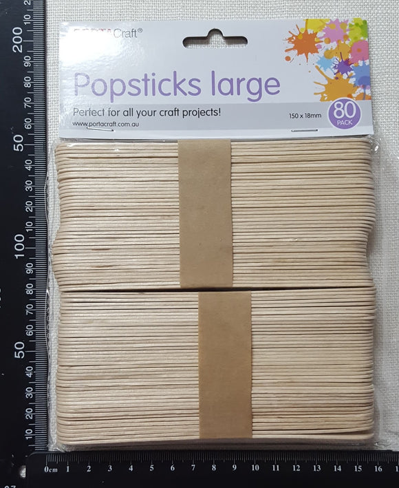 Large Pop Sticks - 80pc