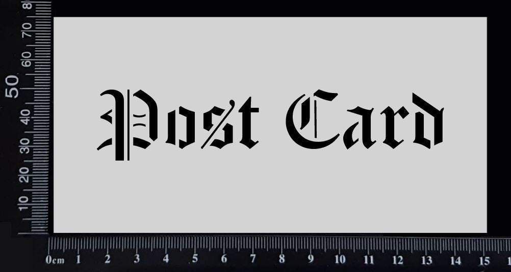 Post Card - B - Stencil - 75mm x 150mm