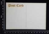 Laser Engraved Post Card - B - White Chipboard